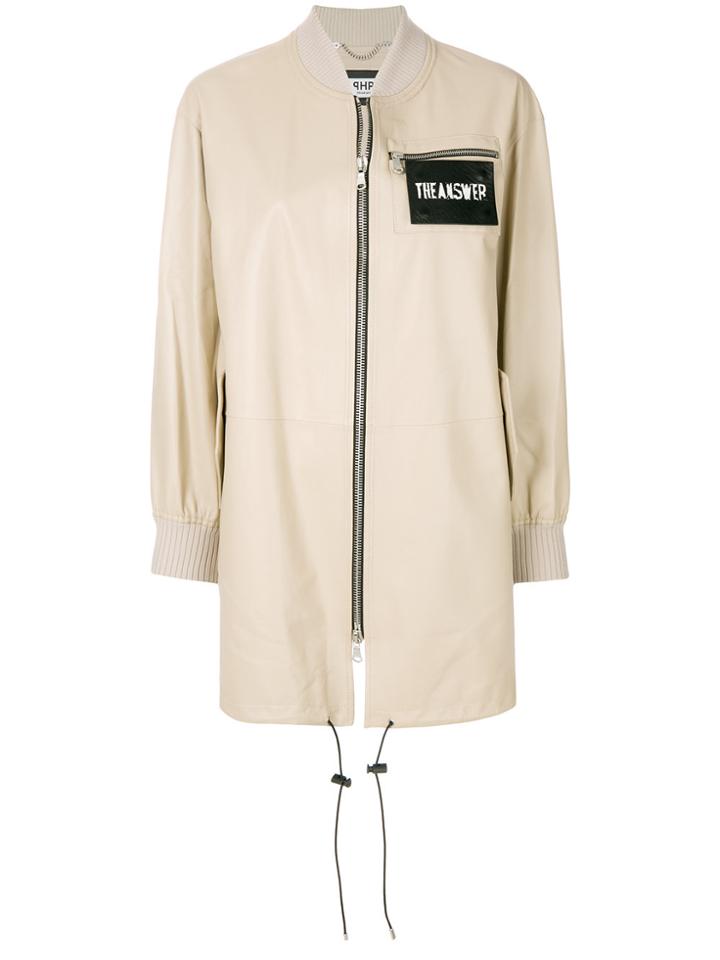 Pihakapi Ribbed Trim Coat - Nude & Neutrals