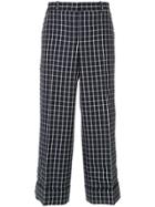 Thom Browne Checked Sack Trousers - Blue
