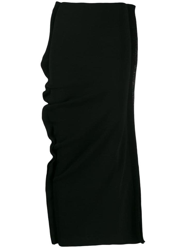 Rundholz Ruffled Pencil Skirt - Black