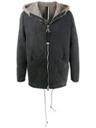 Low Brand Zip-up Hooded Jacket - Black