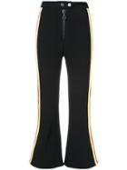 Ellery Side Stripe Flared Trousers - Black