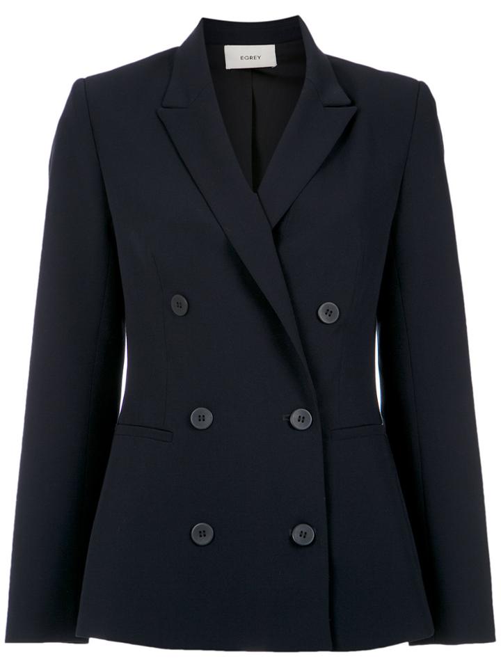 Egrey Double Breasted Blazer - Blue