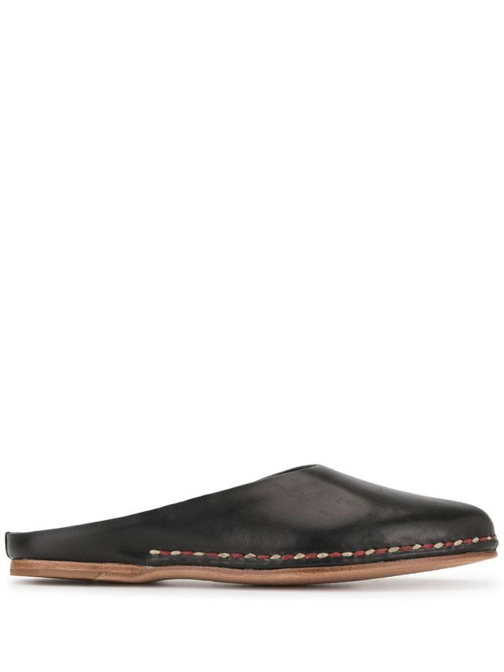 Feit Ceremonial Mules - Black