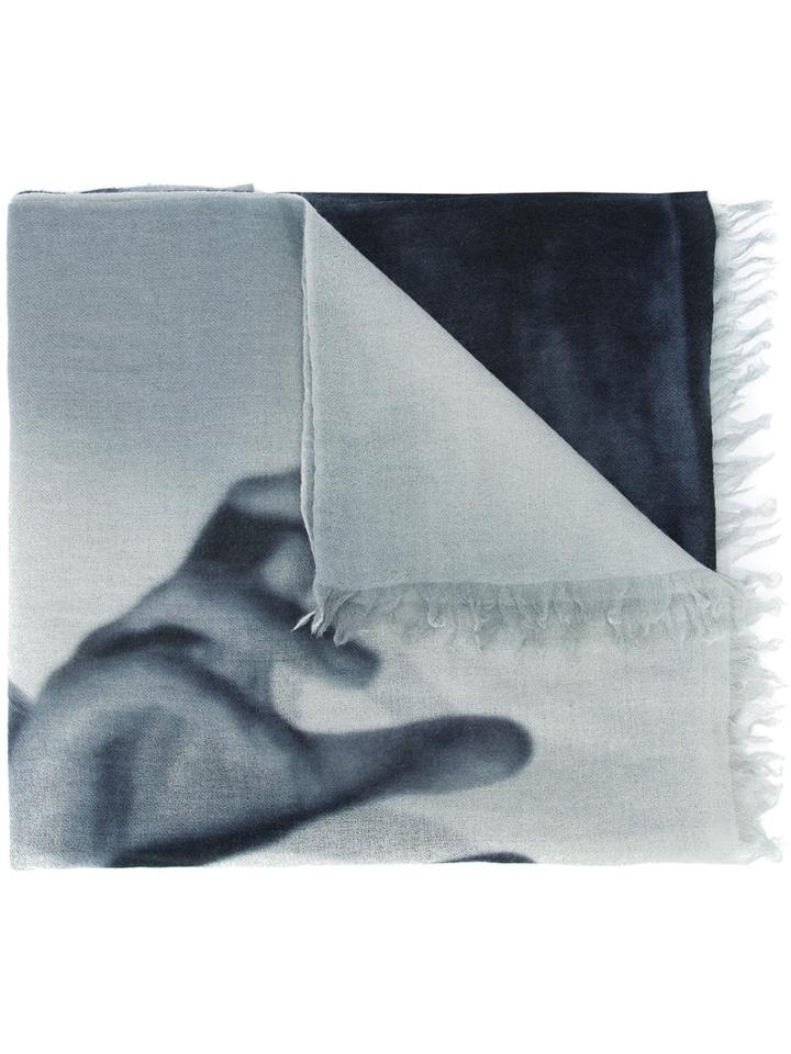 Private Stock - Photo Print Scarf - Unisex - Cashmere - One Size, Black, Cashmere