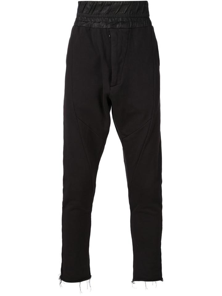 Julius Paneled Unfinished Hem Sweatpants