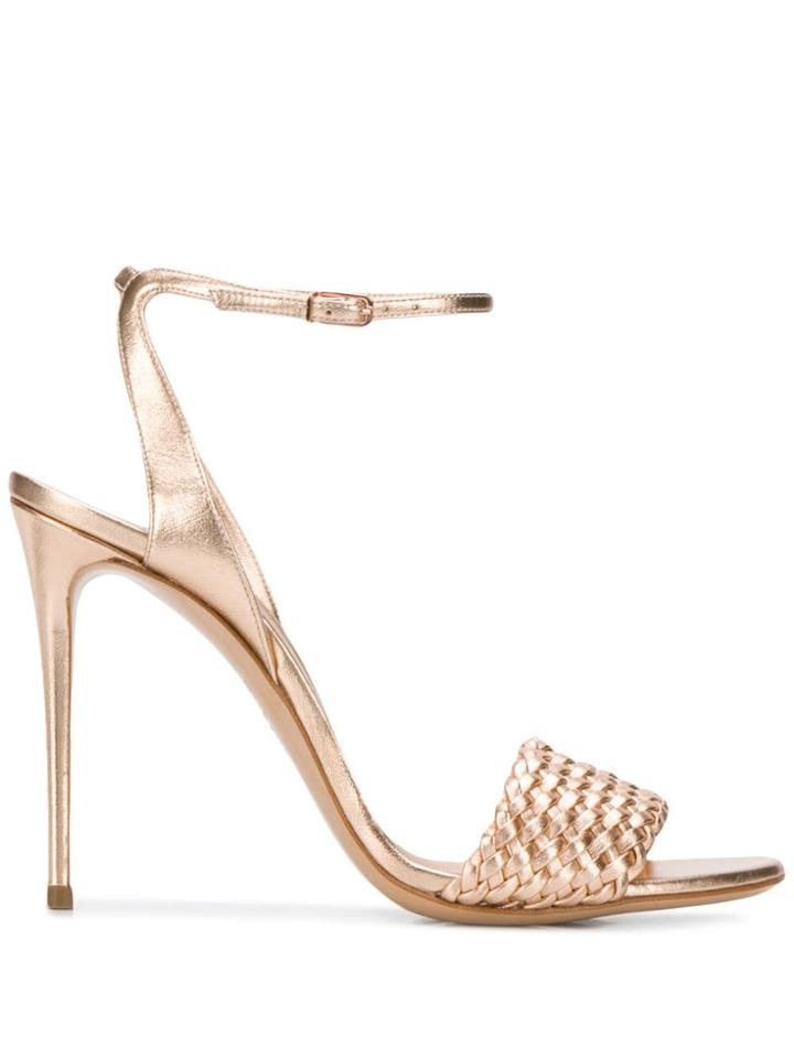 Casadei Open Toe Sandals - Gold