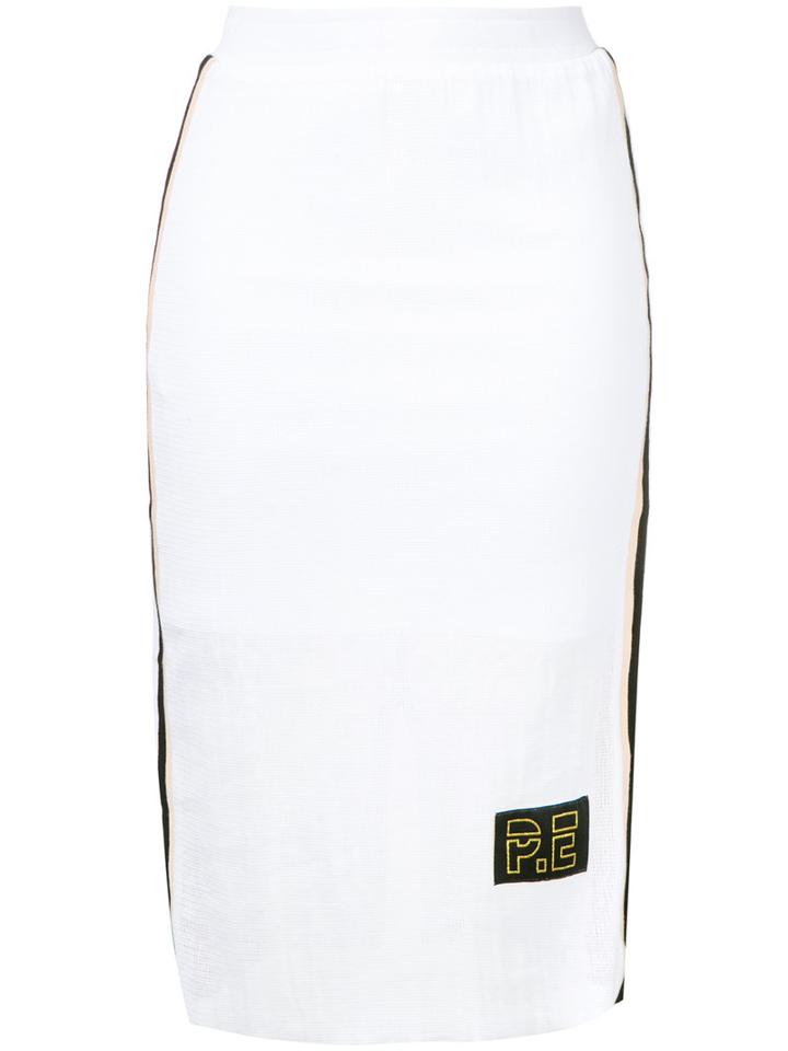 P.e Nation Off Racing Skirt, Women's, Size: 6, White, Cotton