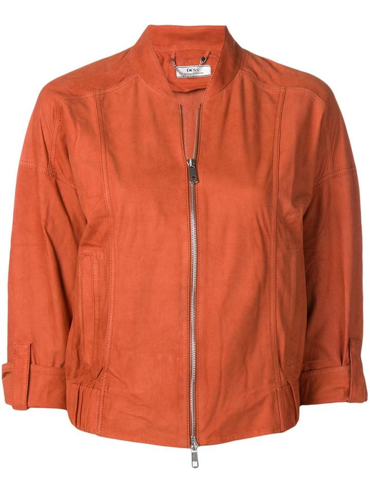 Desa 1972 Cropped Sleeve Bomber Jacket - Orange
