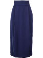 En Route High Waisted Skirt, Women's, Size: 2, Blue, Polyester
