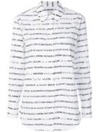 Equipment Word Print Shirt - White