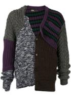 Kolor Knitted Wool Cardigan - Grey