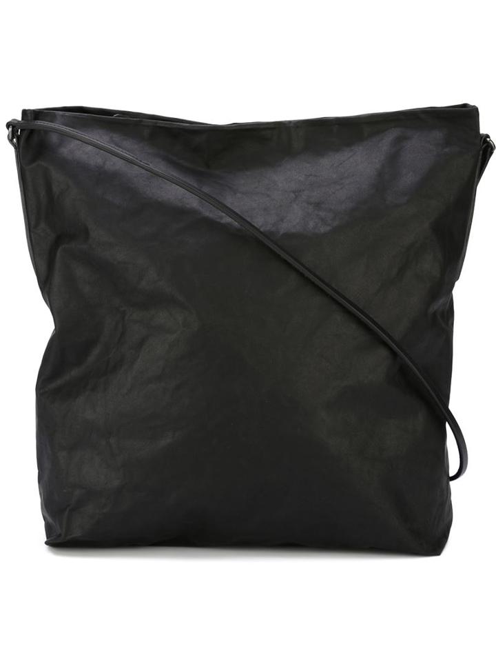 Rick Owens Big Adri Crossbody Bag, Women's, Black, Calf Leather/cotton