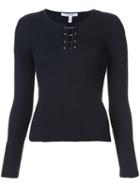 Derek Lam 10 Crosby - Fitted Knitted Top - Women - Wool - Xs, Blue, Wool