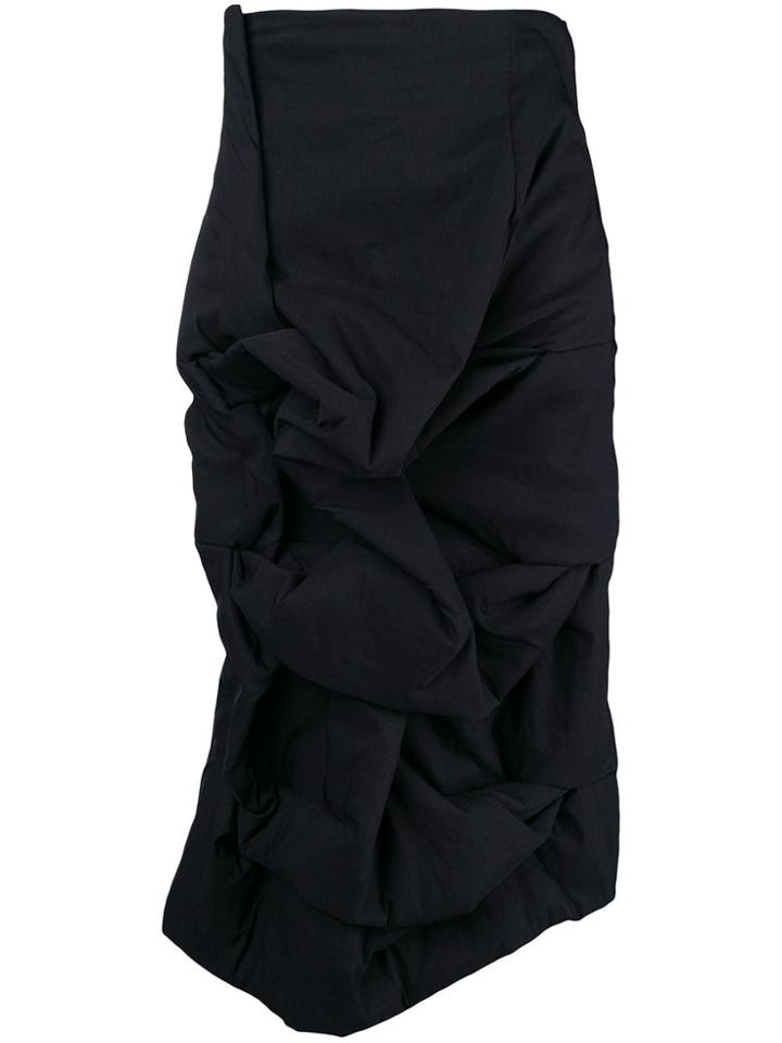 Rundholz Gathered Skirt - Black