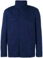 Mp Massimo Piombo - Washed Field Jacket - Men - Cotton/viscose - 50, Blue, Cotton/viscose