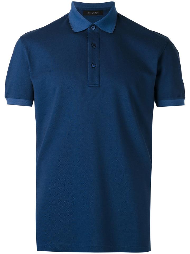 Ermenegildo Zegna - Polo Top - Men - Cotton - 56, Blue, Cotton