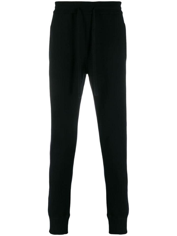 Dolce & Gabbana Cashmere Track Pants - Black