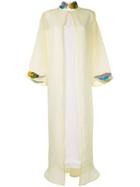 Pose Arazzi Embroidered Collar Dress - White