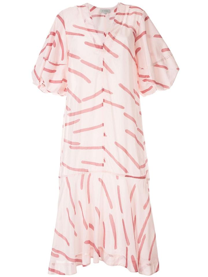 Lee Mathews Mali Puff Sleeve Dress - Pink