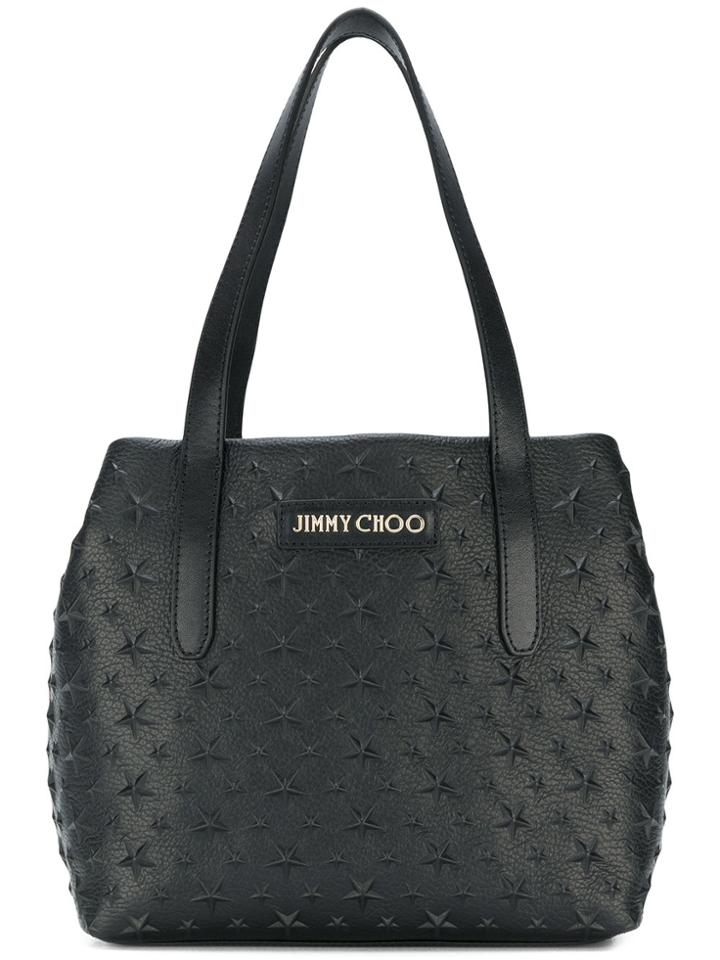 Jimmy Choo Small Sofia Star Studded Tote - Black