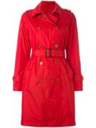 Aspesi Double-breasted Belted Trenchcoat - Red