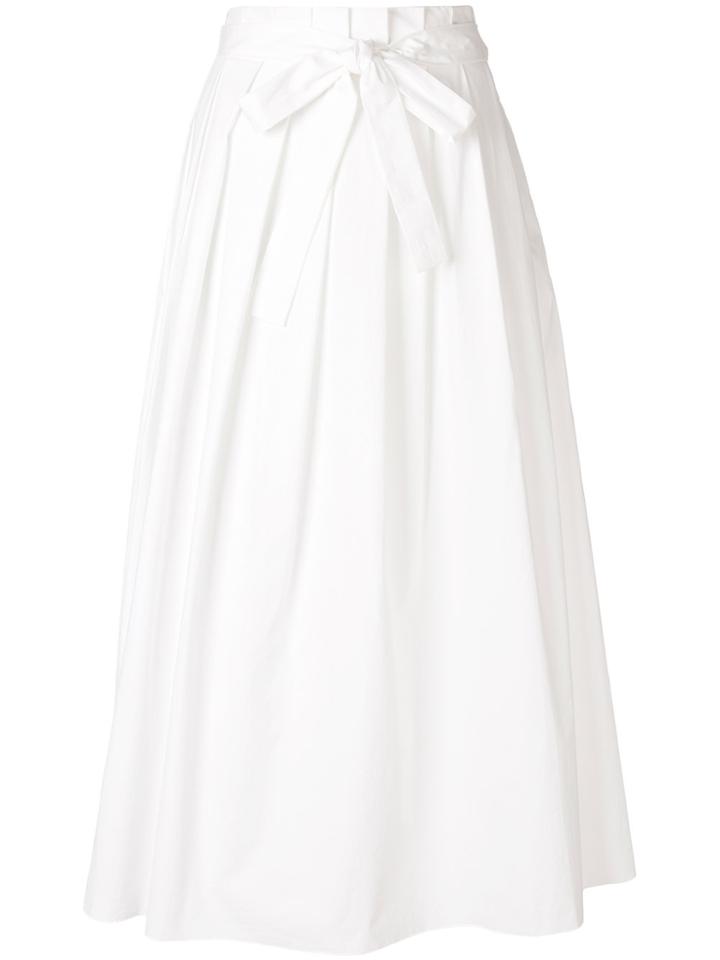 Fabiana Filippi Belted Waist A-line Skirt - White
