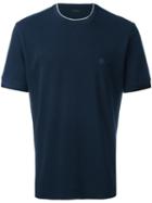 Z Zegna Pique T-shirt, Men's, Size: Large, Blue, Cotton