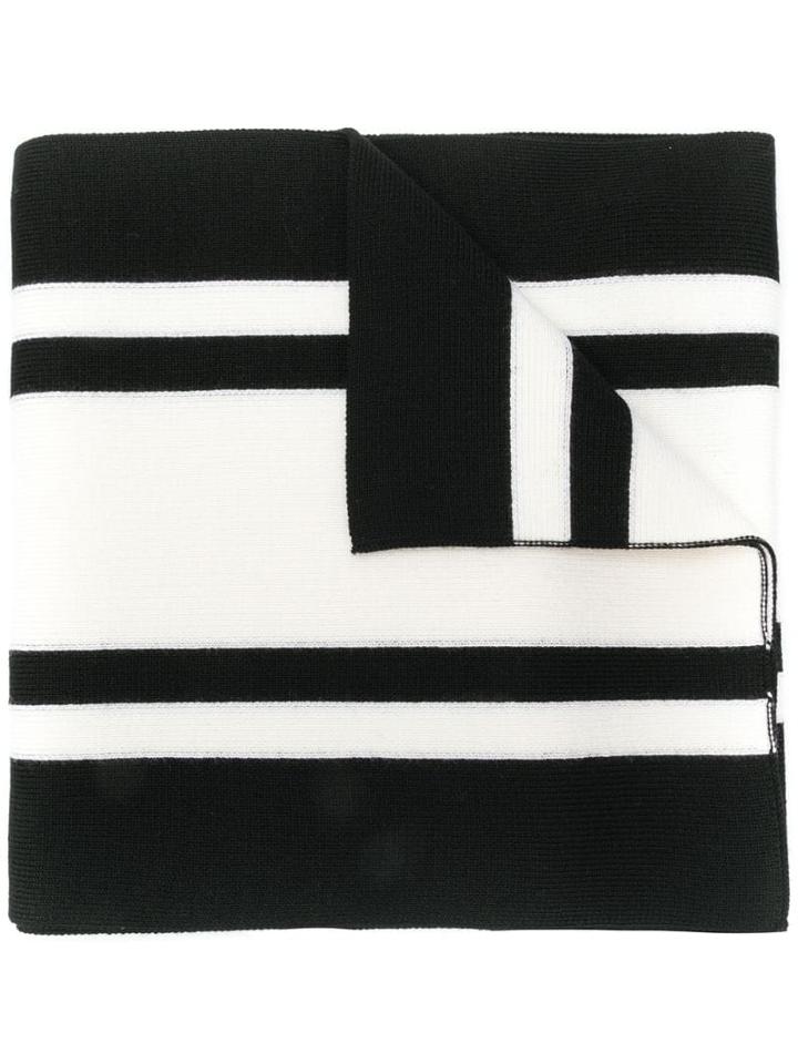 Maison Margiela Striped Scarf - Black