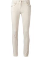 Etro Frayed Trim Jeans, Women's, Size: 28, Nude/neutrals, Cotton/spandex/elastane
