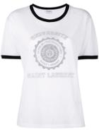 Saint Laurent Université Saint Laurent Ringer T-shirt - White