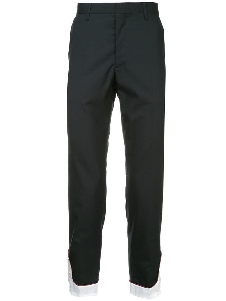 Johnundercover Contrast Cuff Trousers - Blue