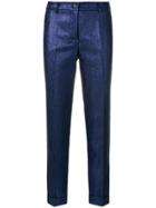 P.a.r.o.s.h. Glittered Cropped Trousers - Blue