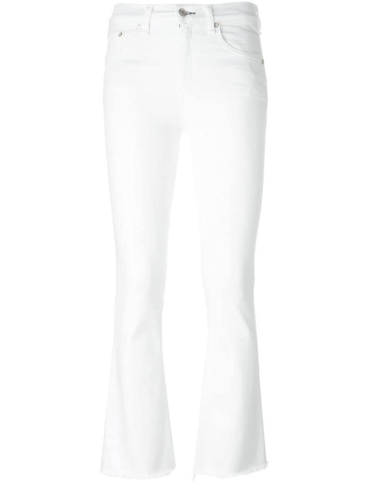 Rag & Bone /jean Cropped Flared Jeans - White