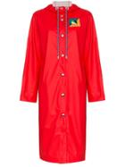 Proenza Schouler Press Button Rain Coat - Red