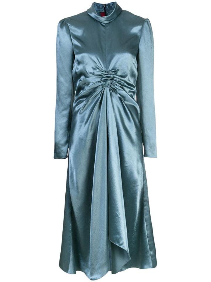 Sies Marjan Nara Fluid Ruched Dress - Green