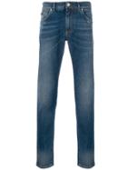 Dolce & Gabbana Faded Slim Fit Jeans - Blue