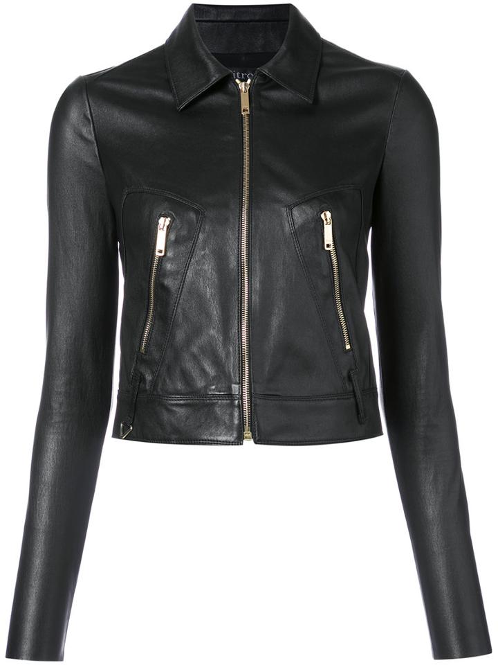 Jitrois - Cropped Jacket - Women - Lamb Skin - 40, Black, Lamb Skin