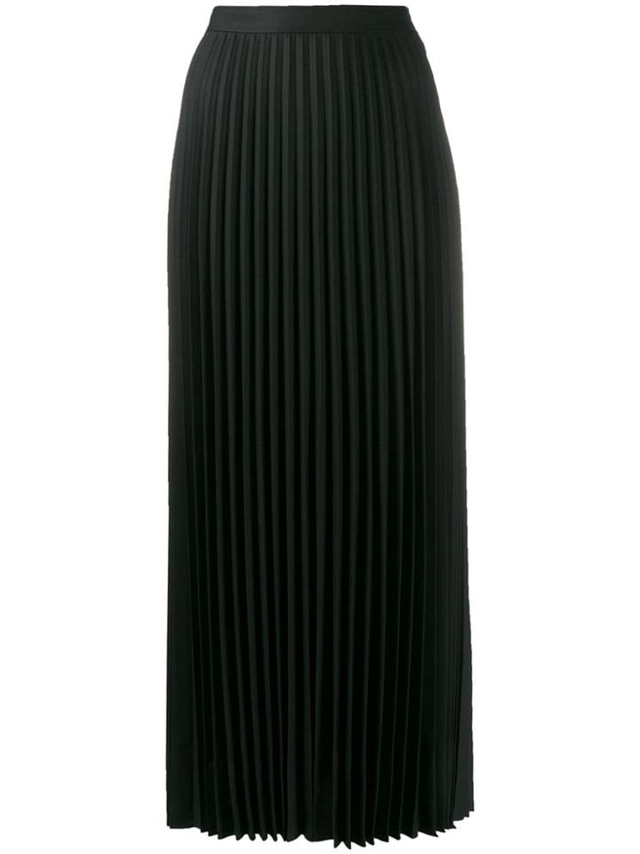 Calvin Klein Pleated Maxi Skirt - Black