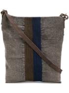 Uma Wang Striped Shoulder Bag - Grey