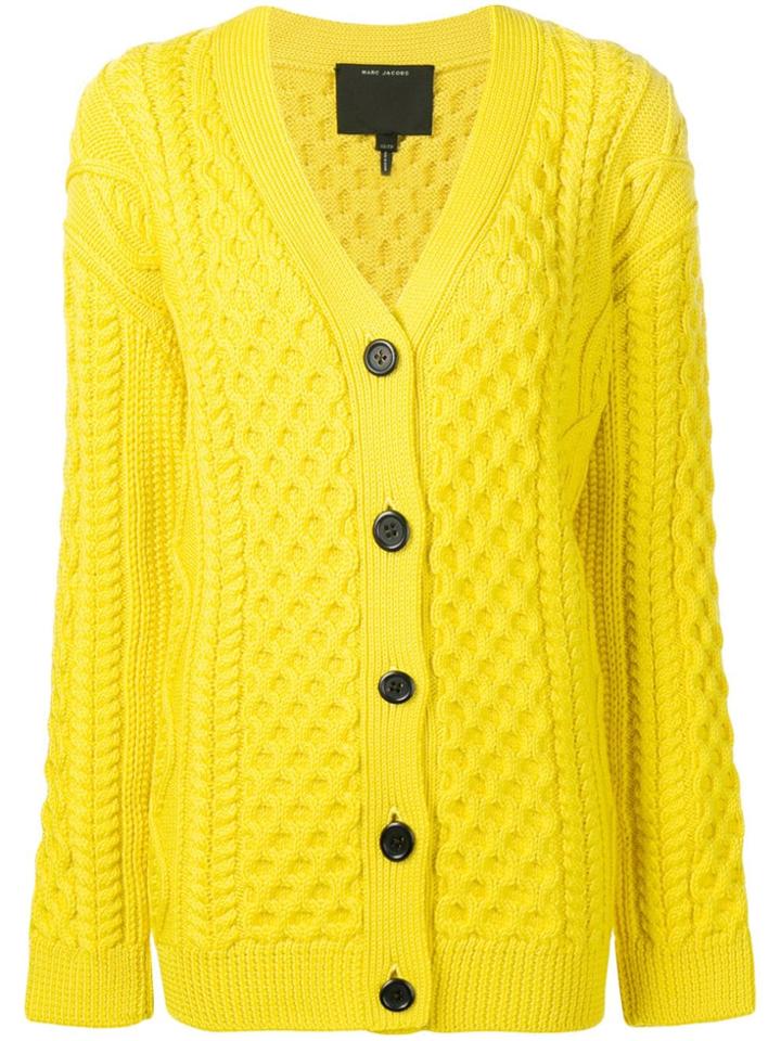 Marc Jacobs Chunky Knit Cardigan - Yellow & Orange