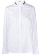 Brunello Cucinelli Bead-embellished Shirt - White