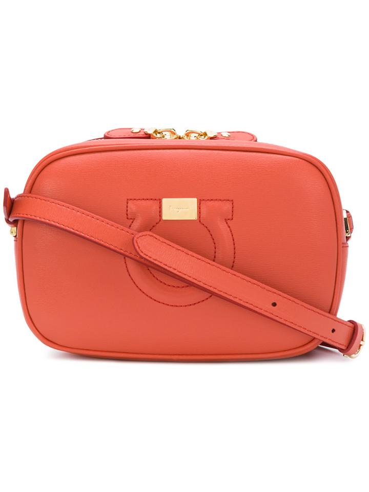 Salvatore Ferragamo Logo Crossbody Bag - Red