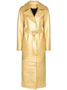 Skiim Karla Tie-waist Trench Coat - Gold