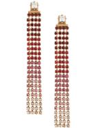Jacquemus Embellished Drop Earrings - Red