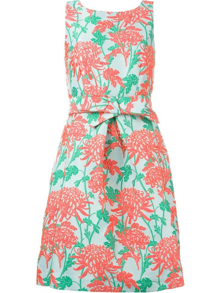 P.a.r.o.s.h. Floral Jacquard Dress, Women's, Size: Small, Pink/purple, Polyamide/polyester/viscose