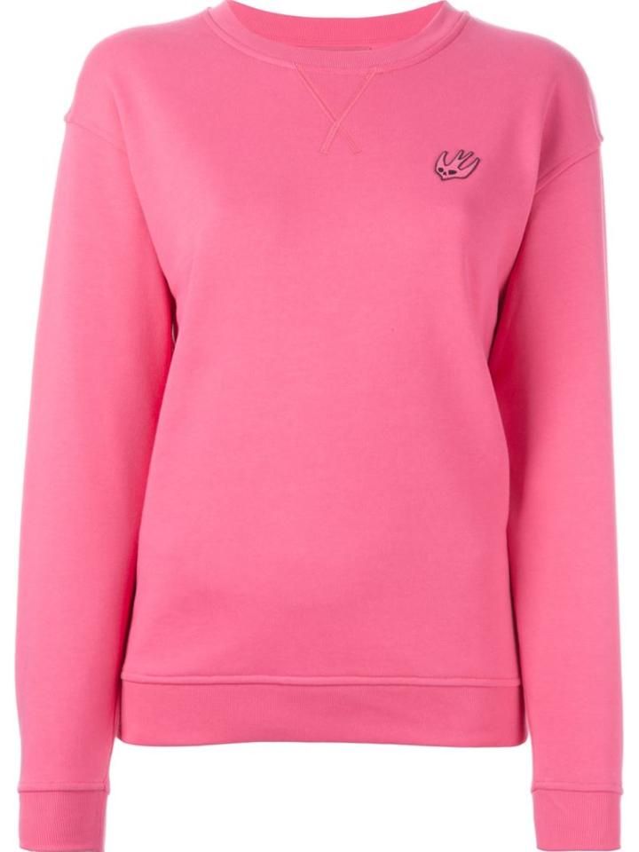 Mcq Alexander Mcqueen 'swallow' Sweatshirt, Women's, Size: Xs, Pink/purple, Cotton/polyester