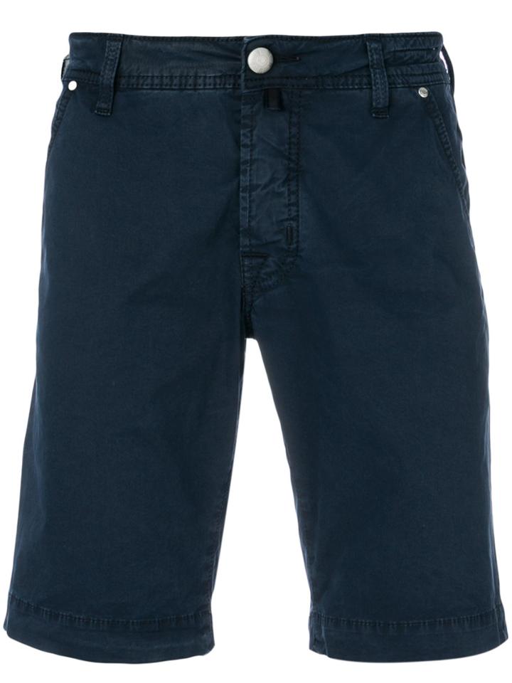 Jacob Cohen Fitted Chino Shorts - Blue