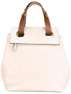 Marni - Sliding Tote - Women - Calf Leather - One Size, Nude/neutrals, Calf Leather