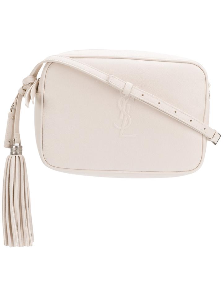 Saint Laurent Lou Shoulder Bag - White