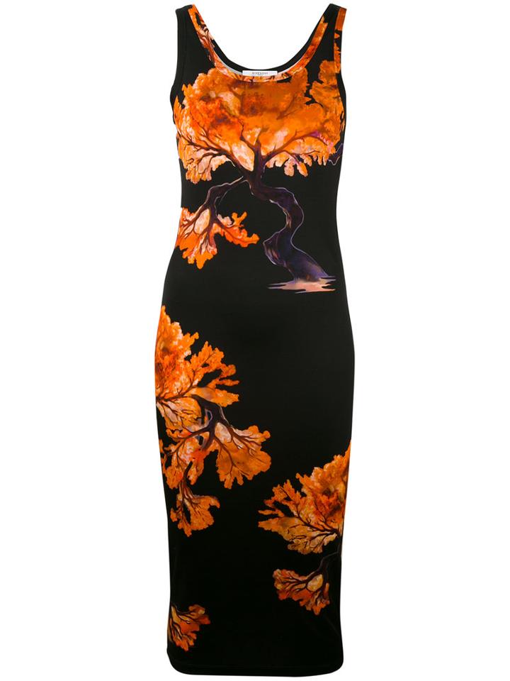 Givenchy - Printed Tree Tank Dress - Women - Spandex/elastane/viscose - 38, Black, Spandex/elastane/viscose